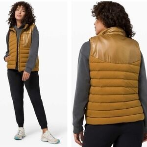 Lululemon Navigation Stretch Down Vest Spiced Bronze Size 2.